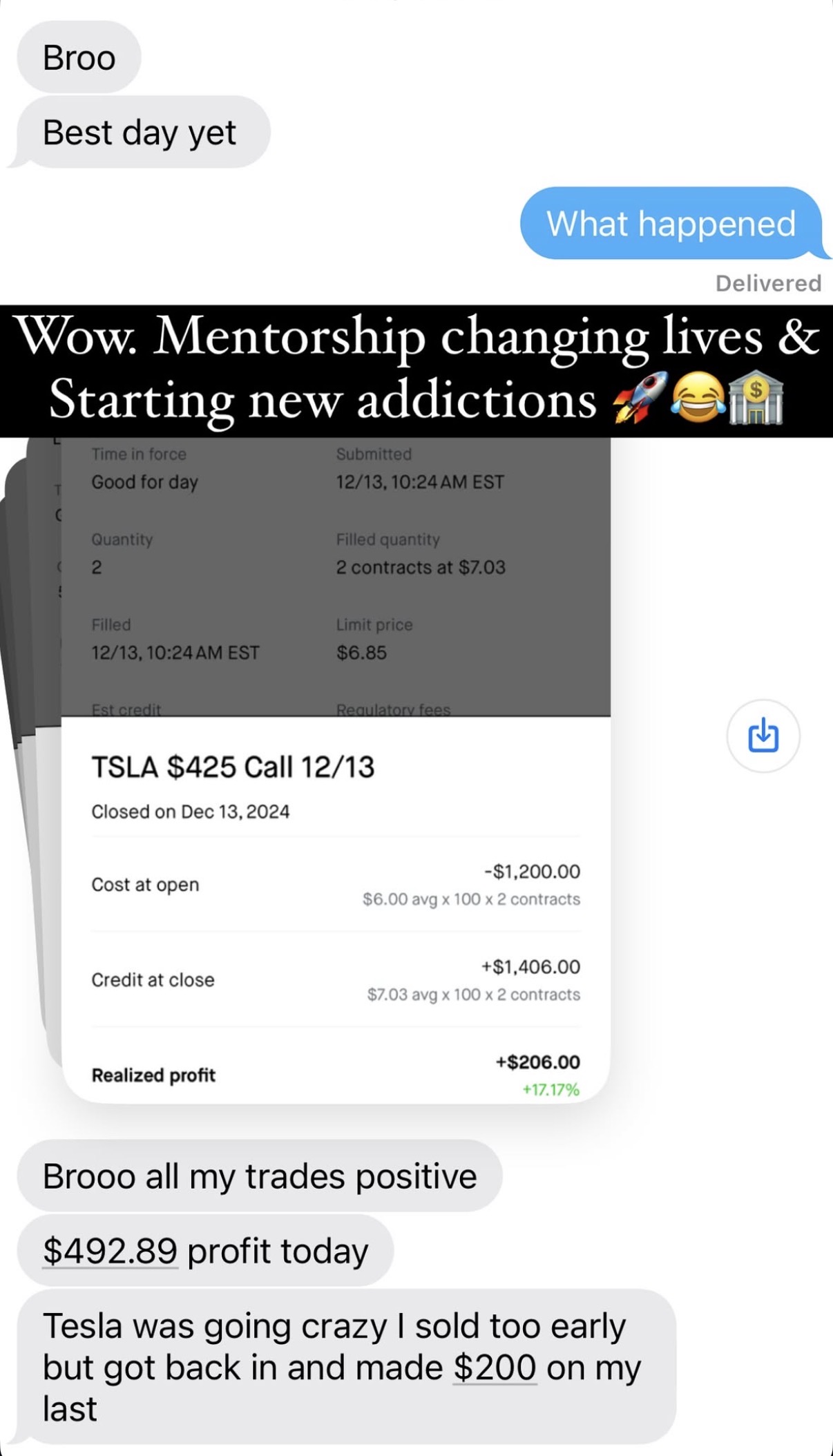 Community testimonial